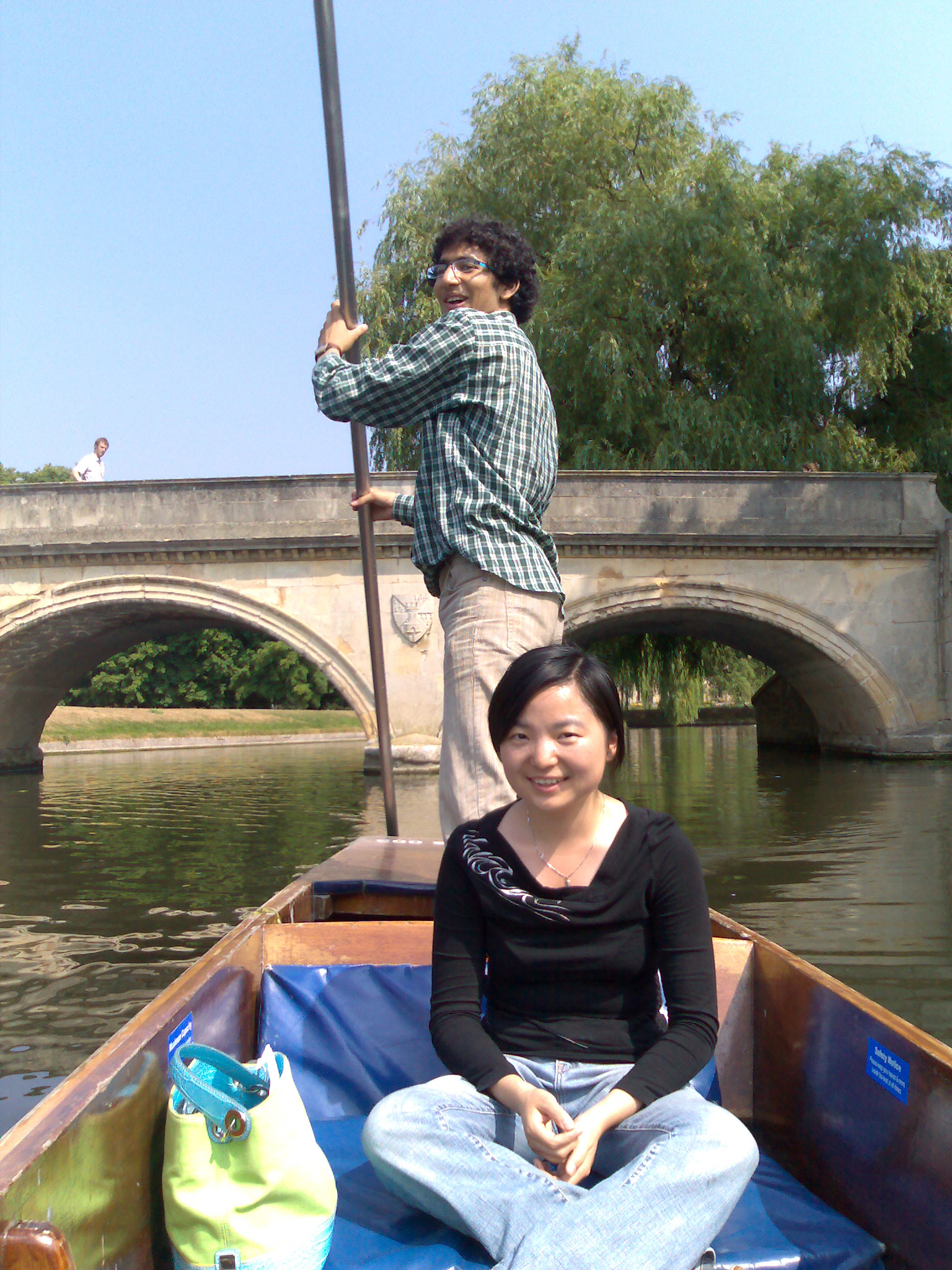 Nick and Xueni from the Cambridge team