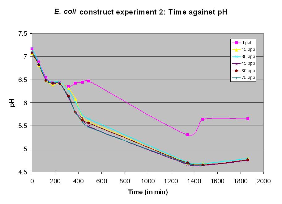 Graph of experiment 11